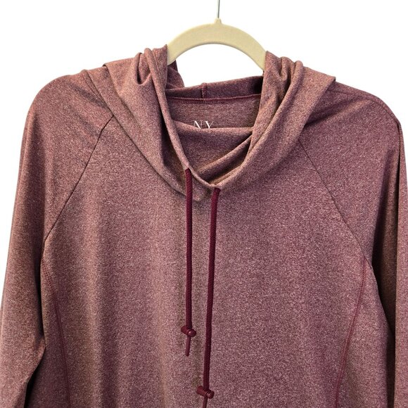 NWT New York & Company Hooded Kangaroo Pocket Sweatshirt Size Large - Picture 5 of 9